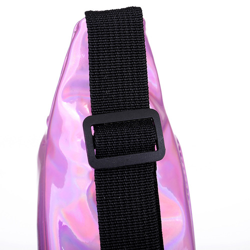 New Laser Glossy Hip Bag Phone Organizer Fashion Crossbody Braided Bag Running Casual Outdoor Sports Bag