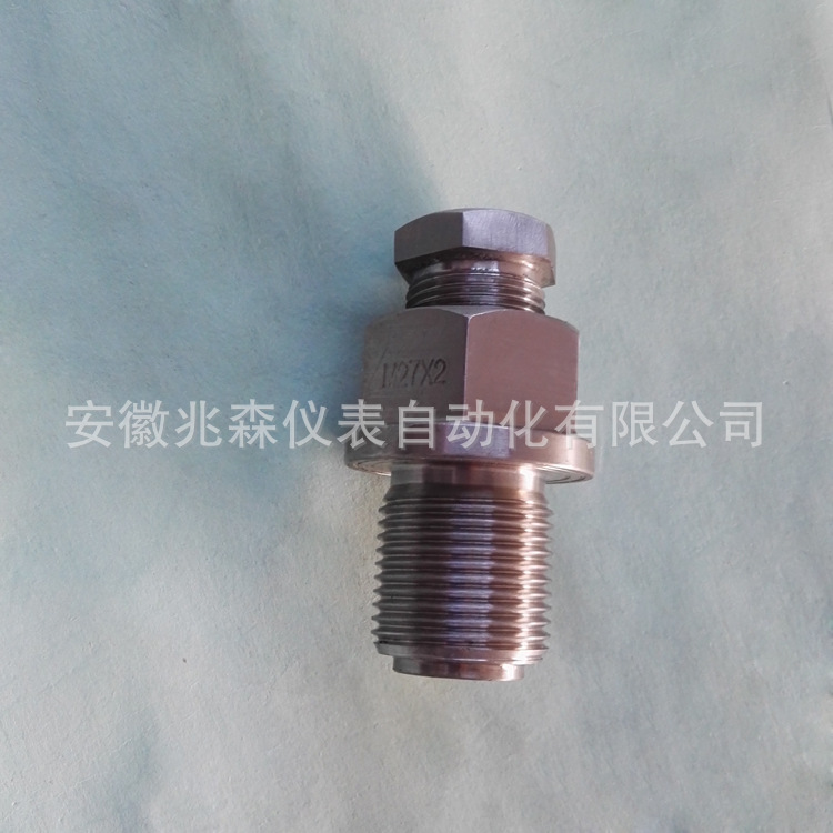 M27X2活动卡套接头 铠装热电偶热电阻配套用不锈钢活动卡套螺丝