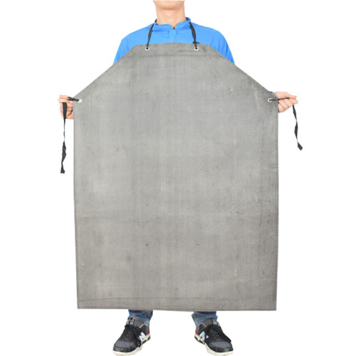 Thick Rubber Waterproof Apron Acid and Alkali Resistant Bib Black and White Durable Slaughterhouse Stone Apron Waist Apron