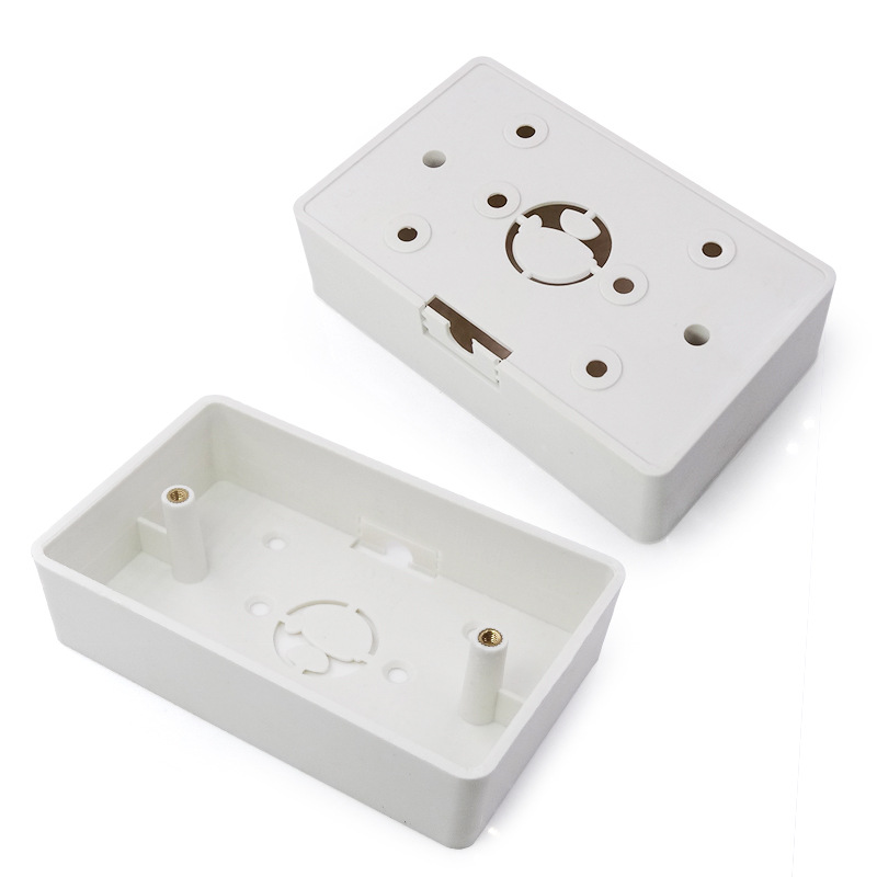 供应118型美式开关插座底盒 塑料明装底盒