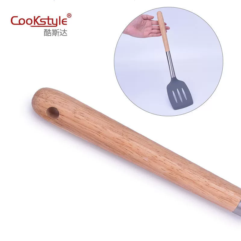 Набор кухонных принадлежностей (CookStyle) — силиконовые головки, стержни из нержавеющей стали, нордические цвета
