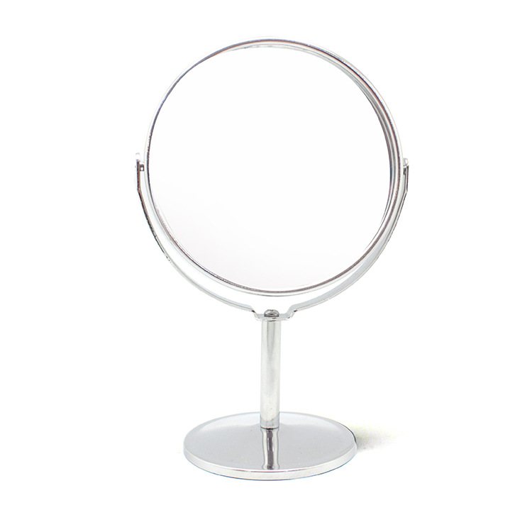 Espejo de exhibición especial para mostradores de joyerías, espejo de maquillaje de metal de mesa de belleza, productos calientes reversibles de doble cara para necesidades diarias