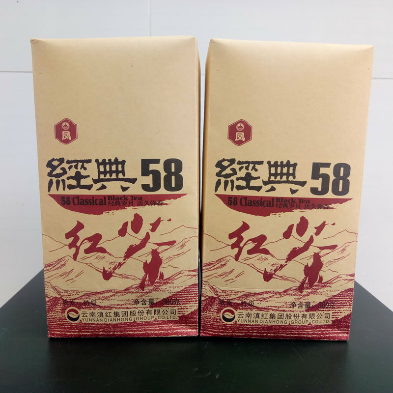 【批发联系客服】凤牌经典58滇红茶云南凤牌滇红集团工夫红茶380g