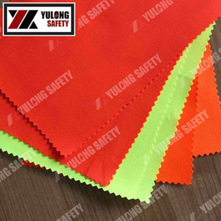 豫龙工厂 涤棉荧光布 高可视荧光面料 斜纹涤盖棉 EN471