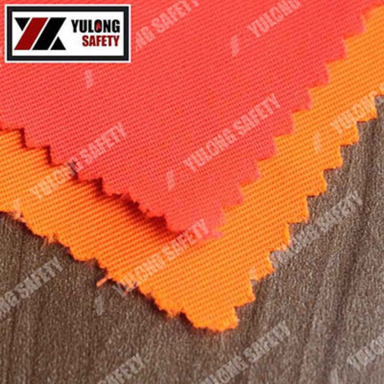 豫龙工厂 出口 EN471荧光红涤棉面料 高可视 EN20471荧光反光布