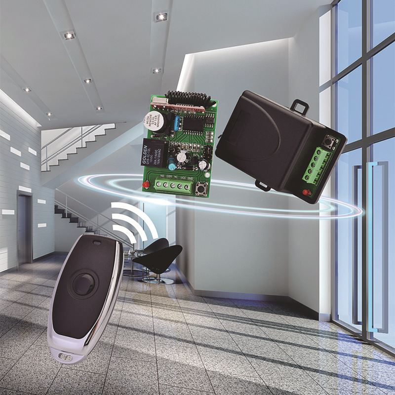 厂家供应金属1-4键车库门、卷帘门无线遥控器，发射手柄