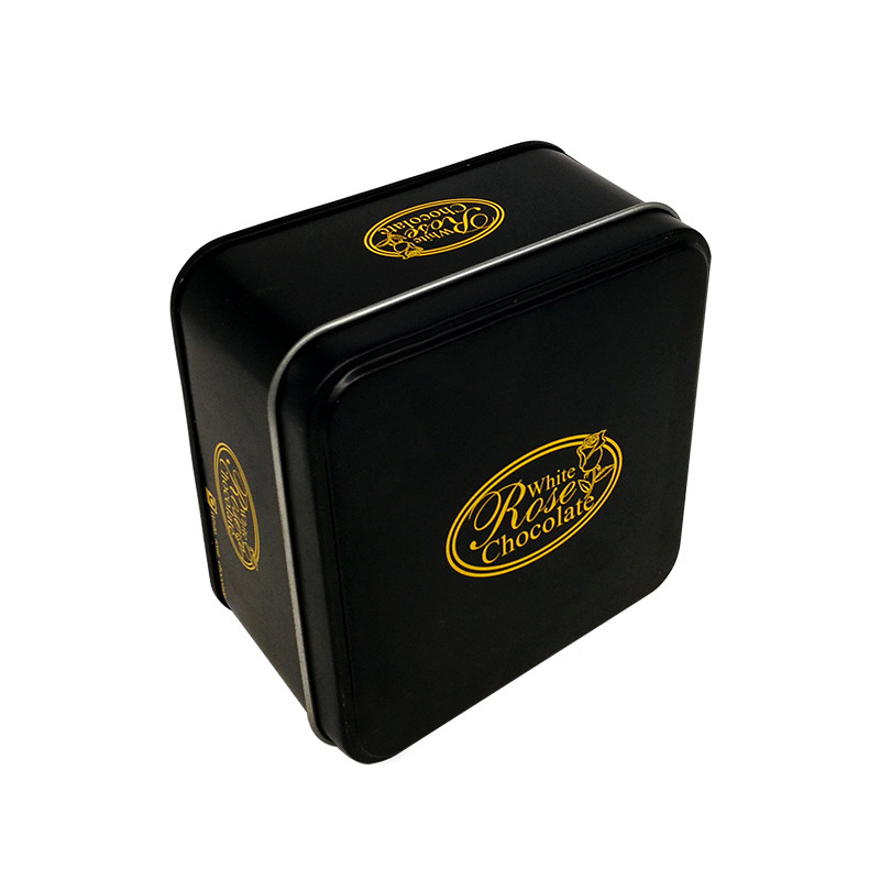 Chocolate Packaging matcha mousse cake square iron box can be equipped with inner support Square food cans Universal