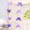 Factory direct supply of colorful butterfly paper pulling flower paper skewers shop window hanging decoration wedding wedding wedding word bowlla flowers