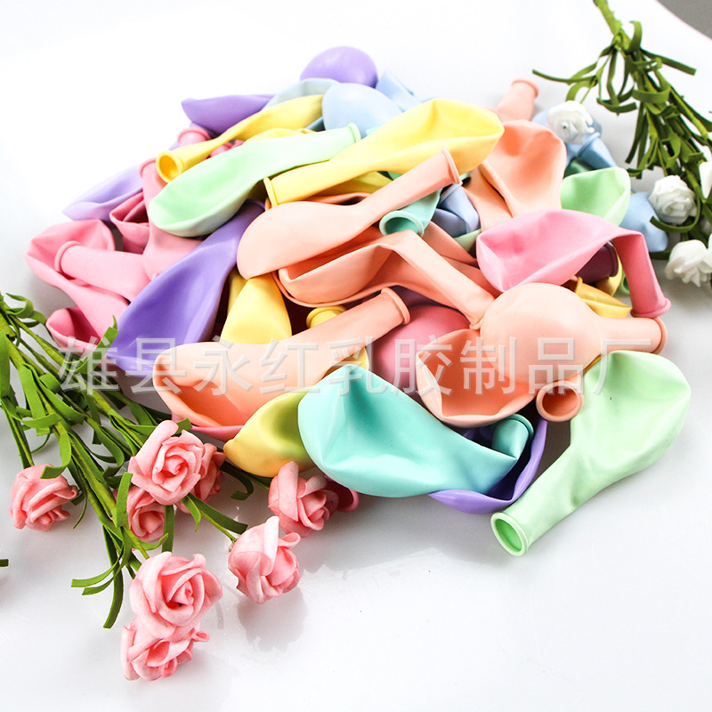 2,2G globo de Decoración de cumpleaños globo de látex redondo de 10 pulgadas confesión romántica boda macaron globo al por mayor