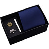 Men's gift box, classic suit, tie, brooch, set, cloth, 8cm