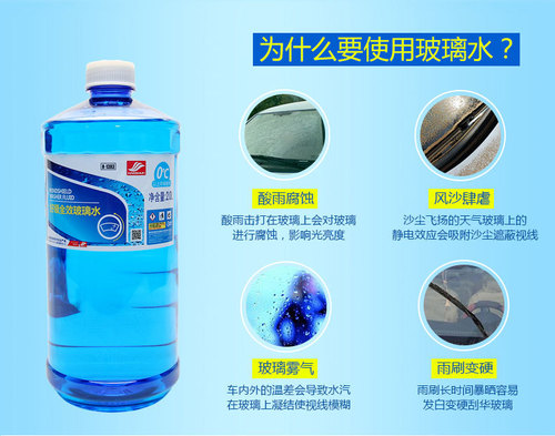 Haoshun car glass water antifreeze wholesale 2L car cleaner four seasons universal degreasing film antifreeze glass water
