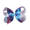 Children's hairgrip, extra large big starry sky, hair accessory with bow, European style, 20cm