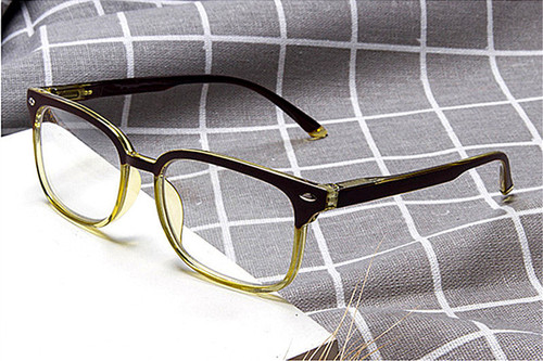 New retro progressive multi-focus reading glasses for both distance and near use multifunctional two-color plastic frame glasses for men and women