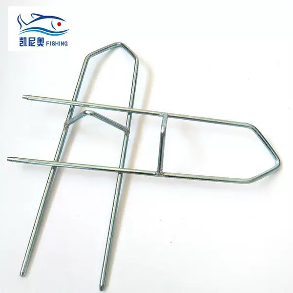 Fishing rod ground plug bracket fishing rod simple bracket fishing gear hand rod fishing rod dual-use fishing gear rack wholesale