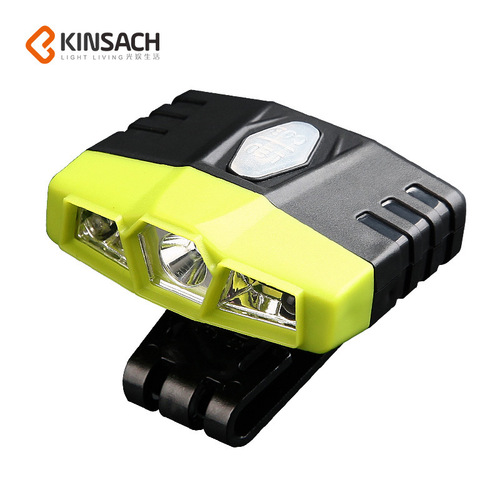 Cross-border supply infrared induction fishing headlamp clip-on cap lamp strong light outdoor hat brim lamp night fishing cob headlamp