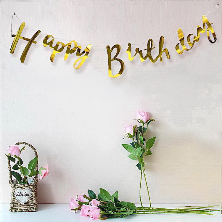 Nordic ins patrón de onda bronceado banderín suministros de fiesta de cumpleaños decoración de papel bandera banderín