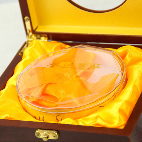 Winter Worm Summer Grass High-End Cordyceps Wooden Packaging Box Gift General Hollow Small Box 25g 50g