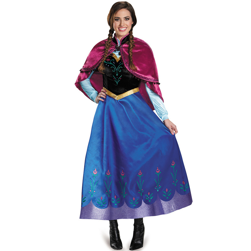 S-3Xl Plus Size Women's Halloween Costume Sexy Ice Princess Anna Dress Game Uniform Role Play S-3Xl Plus Size Women's Halloween Costume Sexy Ice Princess Anna Dress Game Uniform Role Play