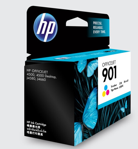 Original HP 901 cartucho de tinta de color negro hp4500 cartucho de tinta j4580 j4660 cartucho de tinta de impresora