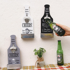 Creative Home Furniture Restaurant Grilled Fish Bar Beer Opener Creative Storage Box Bar Restaurant Bottle Opener Wall Decor Cross-border