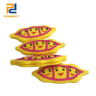 Funny cute pea pod long pea doll tennis racket shock absorber racket shock absorber comfortable