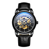 Mechanical men's watch, waterproof swiss watch, mechanical watch, genuine leather, wholesale