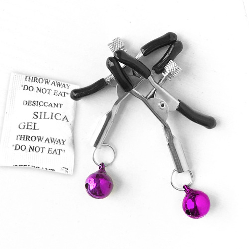 Metal copper bell nipple clamps female masturbation pleasure device adult erotic sex supplies SM factory wholesale 