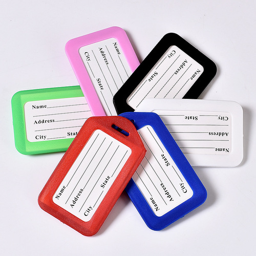 Luggage tag hanging tag boarding pass luggage bag tag luggage label plastic luggage card card holder
