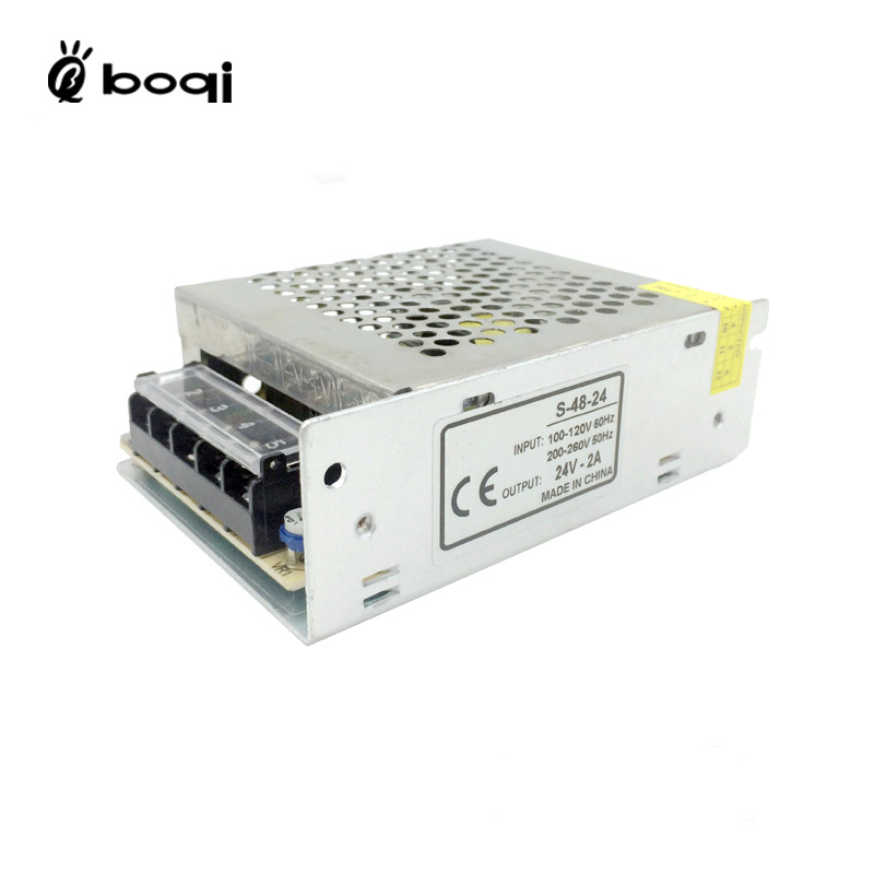 厂家24V2A48W恒压开关电源LED灯带灯条监控安防LED显示屏适配器
