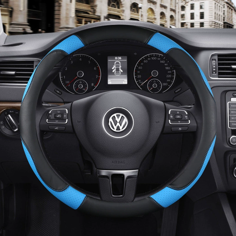 Чехол на руль автомобиля Four Seasons Универсальный чехол для ручки Нескользящий Впитывающий пот спортивный автомобильный чехол для ручки мужской чехол из искусственной кожи