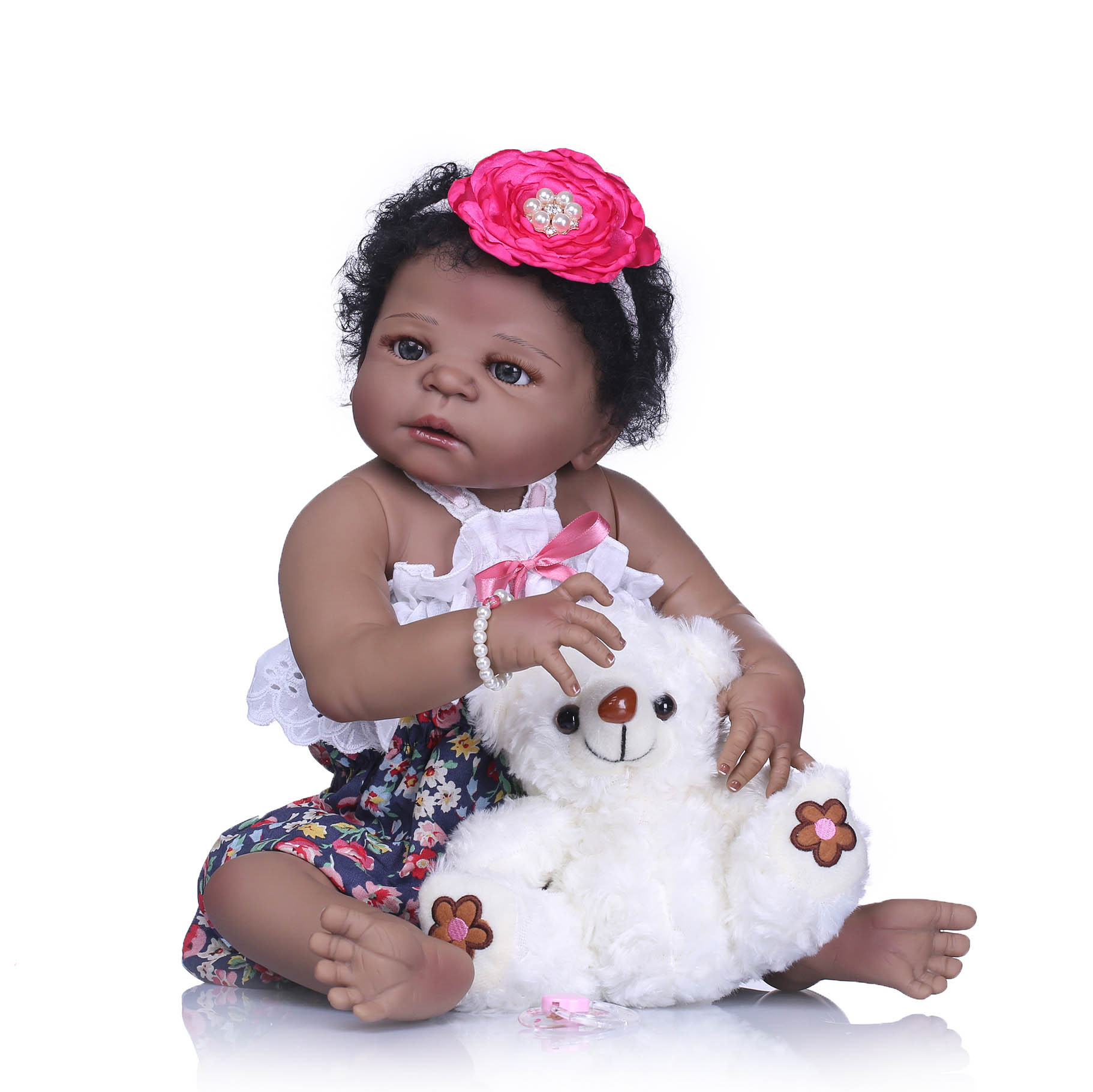 Color DE LA PIEL negro muñeca linda casa de juego creativo juguete regalo creativo Comercio exterior Venta caliente recomendar