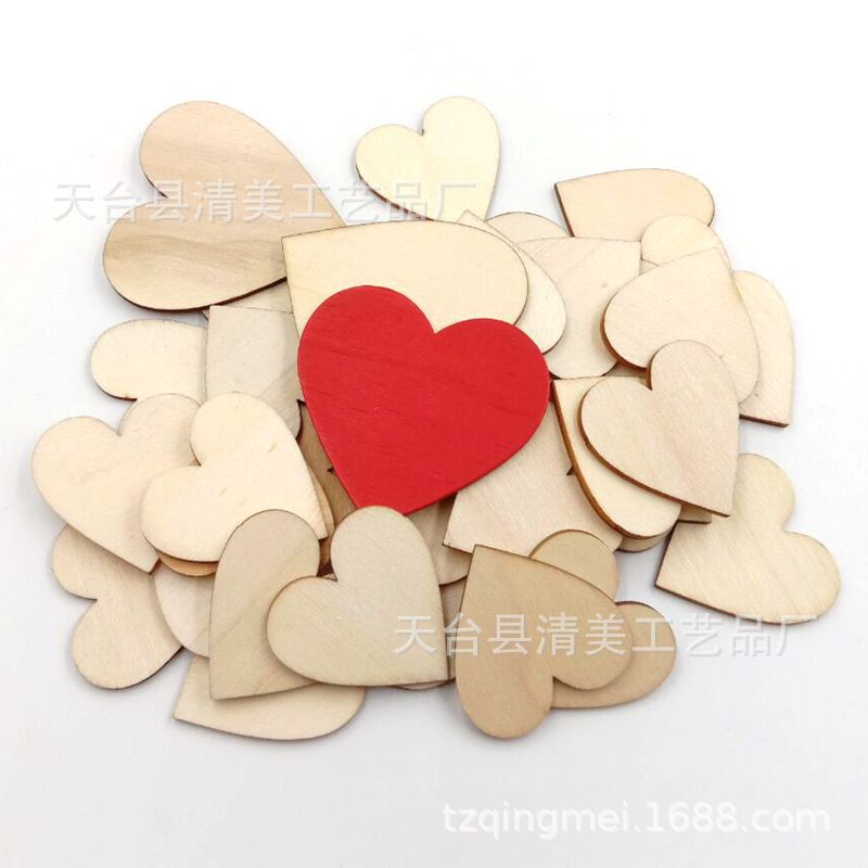 Botón de corazón de melocotón, decoración no porosa 40.60 Tronco de corazón de melocotón 60 corazón de melocotón rojo mezclado 134 piezas por paquete