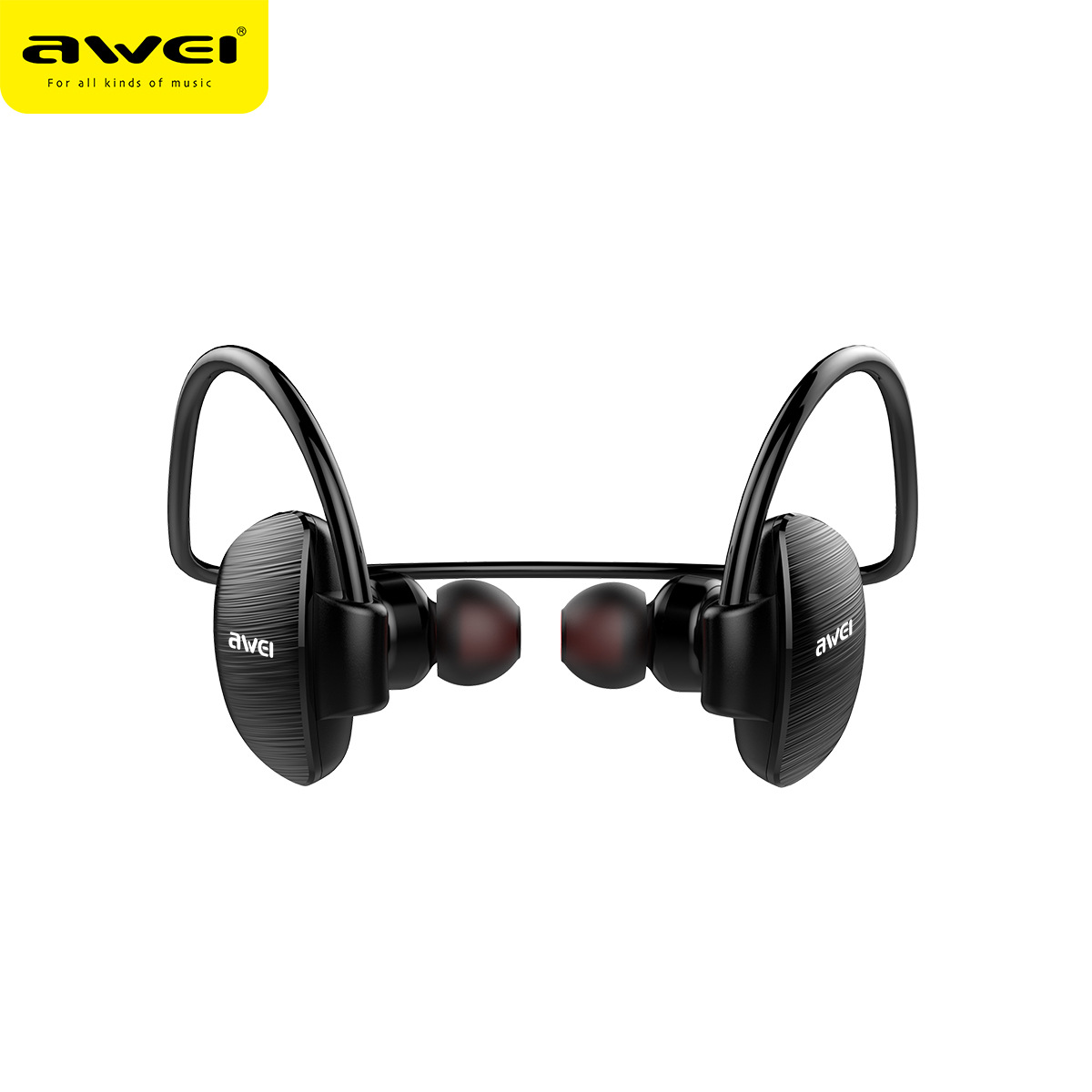 AWEI transfronteriza Deportes trasero-montado auricular Bluetooth CSR chip cvc6.0 reducción de ruido corriendo auriculares inalámbricos