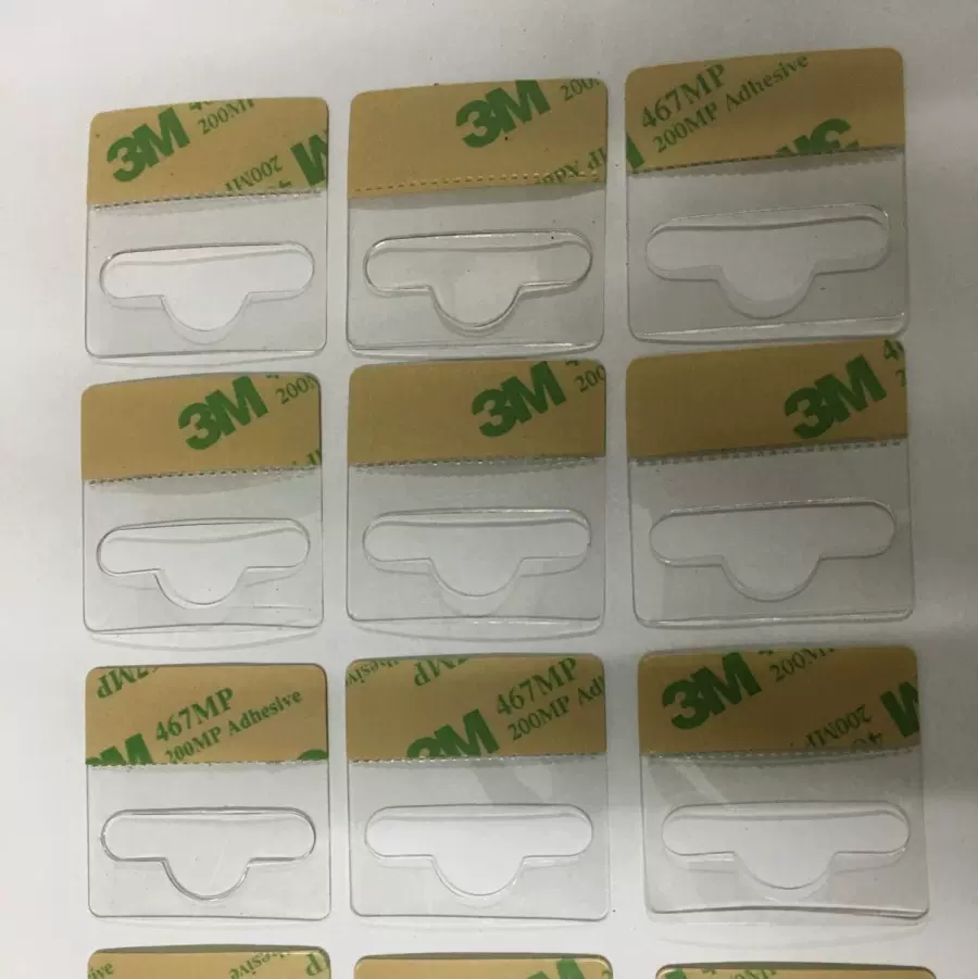 厂家供应强力自粘PET挂钩 PVC塑料钩 PC飞机孔挂钩贴pet