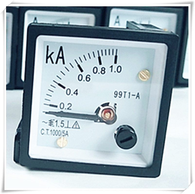 长城电表厂 99T1-A 1000/5A 交流指针电流表  48*48