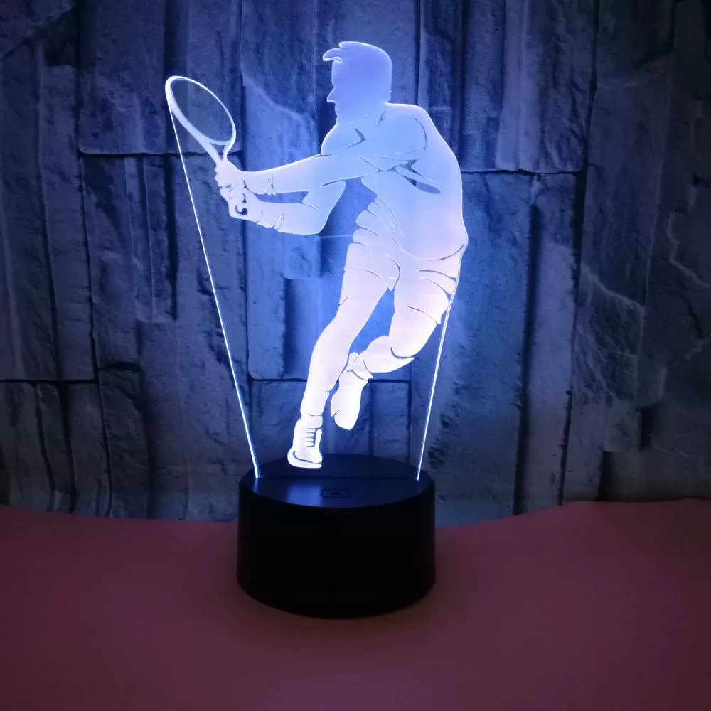 Настольная лампа Tennis touch LED, (跨境 торговля), 3D, пульт дистанционного управления