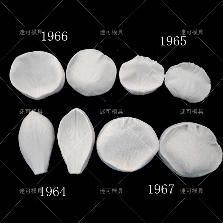 Fondant Double-Sided Texture Rose Petal Stamping Leaf Clip Mold Petal Silicone Mold DIY Baking Tools