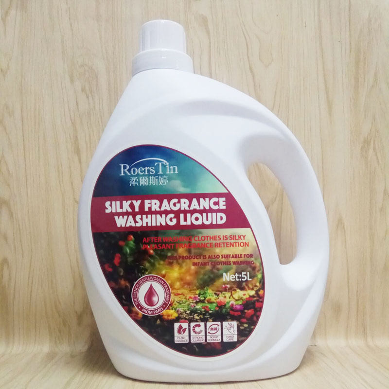 Factory wholesale soft silky Fragrance Laundry Detergent 5L keep pleasant fragrance soft