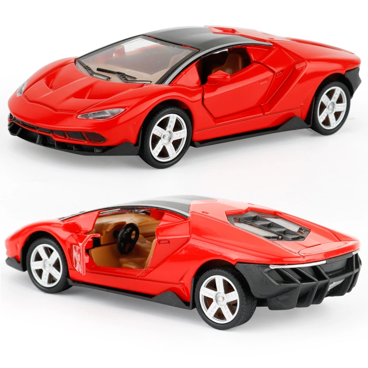 Заводская цена прямая поставка 1:36 модель спортивной машины Bugatti из сплава, имитация, декор для торта