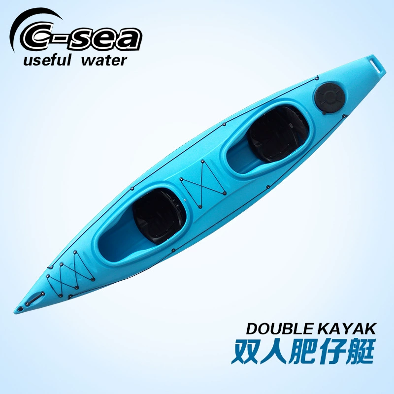 QSSI40000 двойной жира лодка каяк двойной пластиковый жесткий лодка отдыха лодка