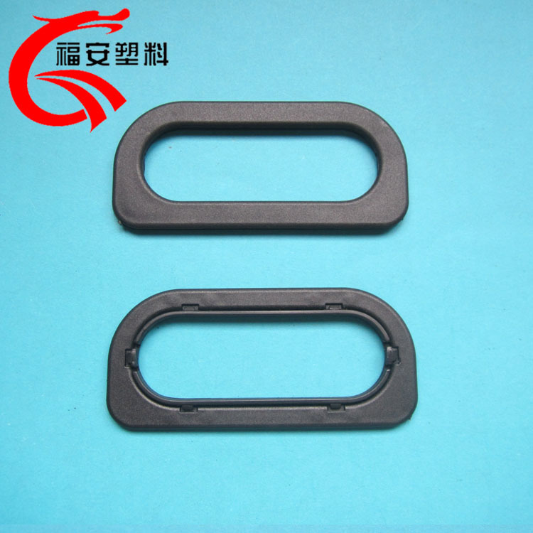 厂家供应无纺布袋提手 塑料手提扣 黑色塑料手挽