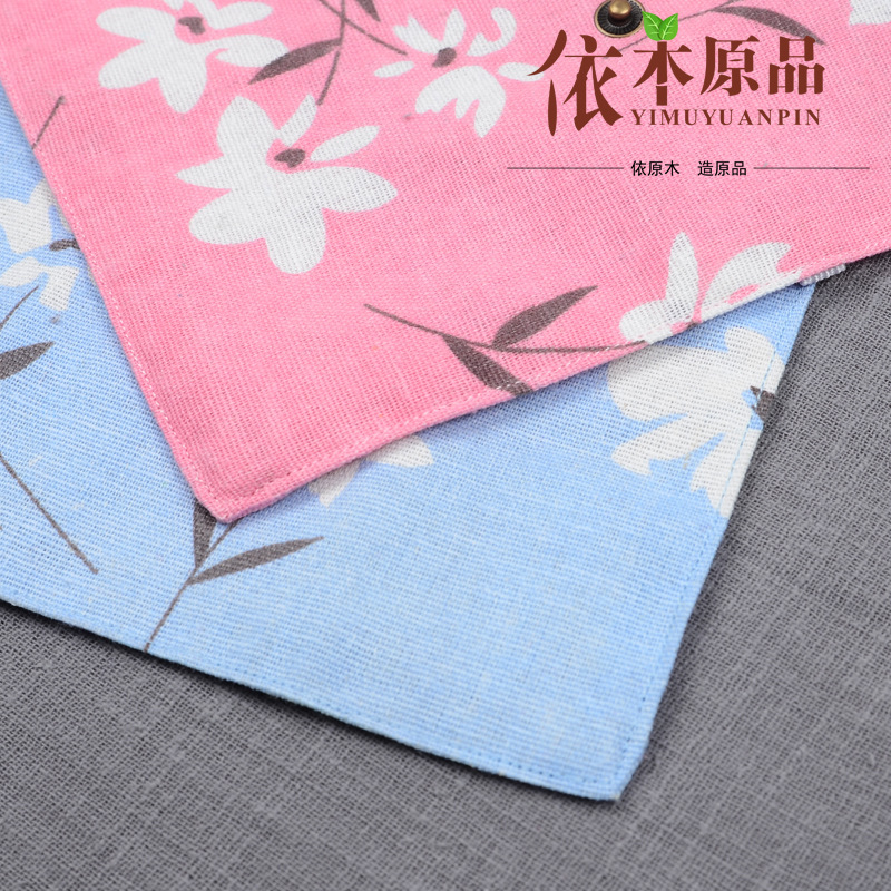 Al Aire Libre portátil estudiante viaje cuchillo de bambú, tenedor y cuchara traje palillos cuchara conjunto bolsa de lona traje de vajilla al por mayor