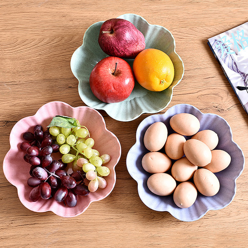 Household European fruit plate living room coffee table plastic candy plate dry fruit plate snack plate small fruit plate home melon seed plate