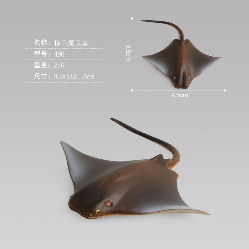 Venta caliente transfronteriza simulación animal marino modelo sólido delfín pez payasos tortuga tiburón adornos creativos