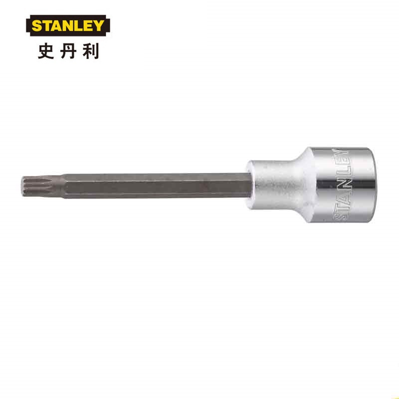 史丹利12.5MM系列100mm长12角旋具套筒M-5 92-529-1-22