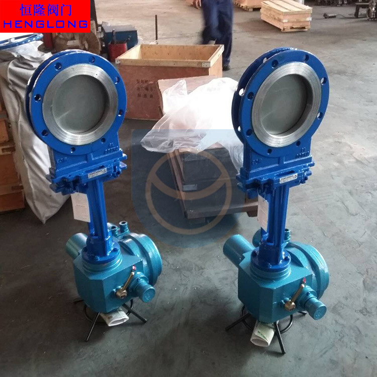 厂家直销电动刀型闸阀 铸钢电动浆液阀法兰电动插板阀铸钢WCB闸阀