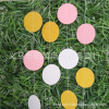 Golden onion round piece of paper pull flowers, glittering powder round skewers sewing paper skewers 2M pull flower party wedding decoration layout