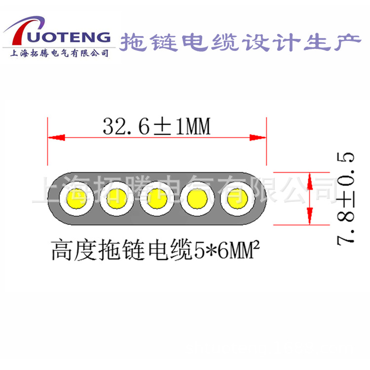 扁平电缆  带钢丝绳 YFFBG 4*6  抗拉耐腐蚀铜线防水