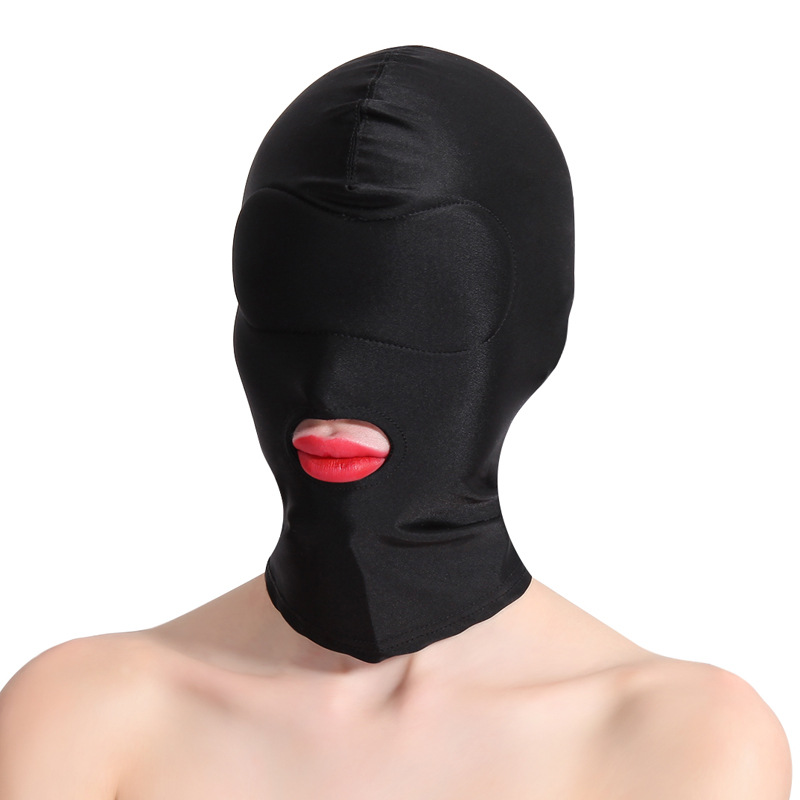 Productos sexuales para adultos tela elástica boca abierta ojos máscaras de rol máscaras solares máscaras faciales jeans