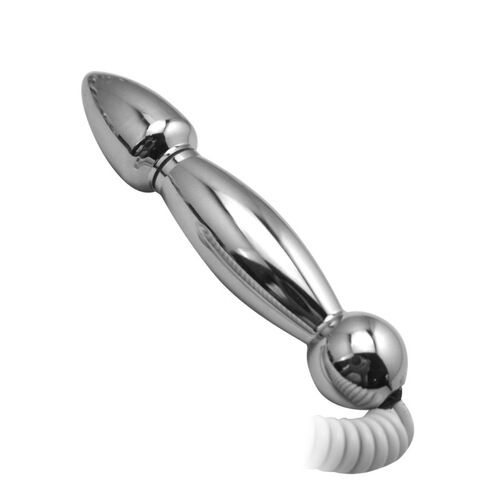 Metal electric shock dildo, anal and vaginal plug, anal plug, pulse physiotherapy, flirting, adult sex toy, foreign trade hot-selling product